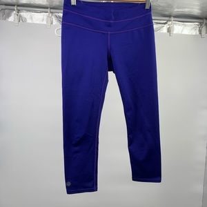 athleta capri purple leggings